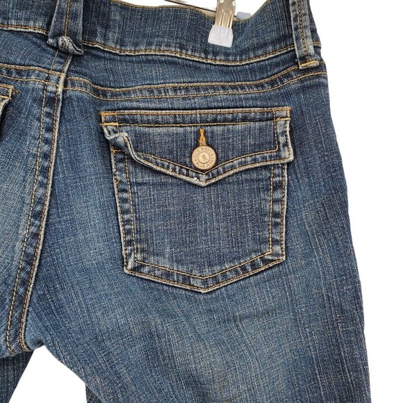 Old Navy Jeans Women’s 5 Pocket Medium Wash Straight leg stretch Blue  6 - Picture 10 of 11